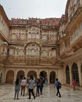 Innenhof des Meherangarh Ford