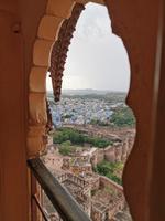 Blick aus einem der Fenster auf Jodhpur