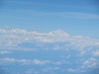 Himalayablick auf dem Flug nach Bagdogra