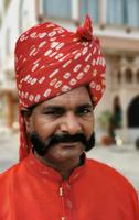 In Rajasthan sind die Männer sehr bunt gekleidet, Jaipur