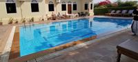Der Pool zieht uns magisch an, Haveli Hotel, Ranthambhore Nationalpark