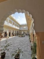 Lauschiger Innenhof des Haveli Hotels, Ranthambhore Region