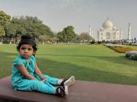 Und natürlich dürfen auch die Kleinen mit, Taj Mahal, Agra