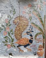 Schönes Wandmotiv mit Swastika (von den Nazis mißbrauchtes Hindu-Symbol)