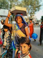 Auf den Straßen Khajurahos