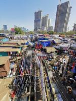 Dhobi Ghat, die größte Freiluftwäscherei der Welt, Bombay