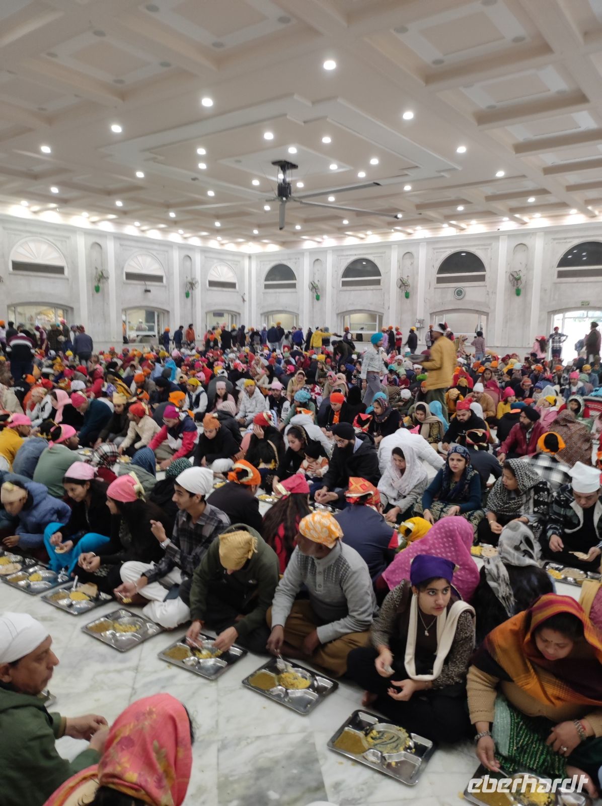Im Sikh-Tempel in Neu Delhi, Indien