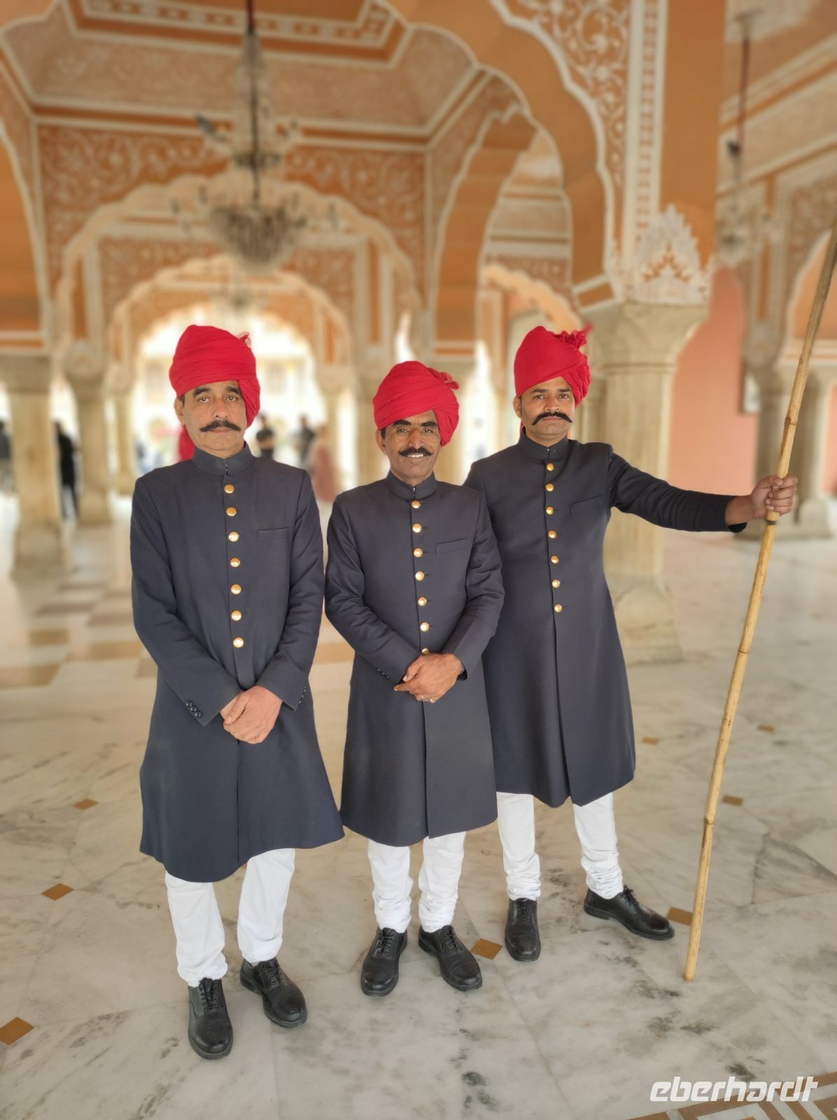 Palastgarde im Stadtpalast in Jaipur, Rajesthan - Indien