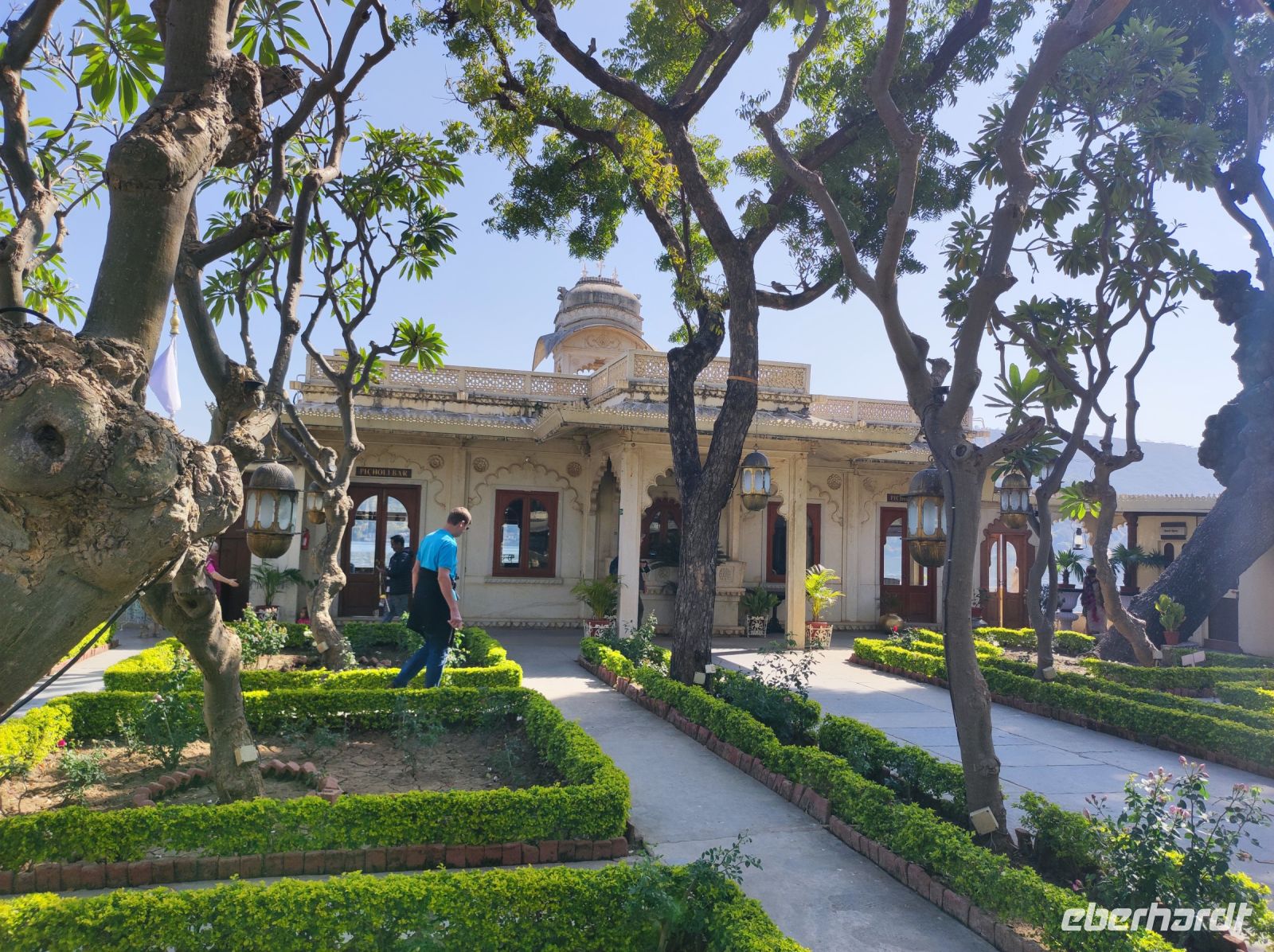 Insel auf dem Pichola-See in Udaipur, Rajesthan - Indien
