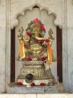 Insel auf dem Pichola-See in Udaipur, Rajesthan - Indien