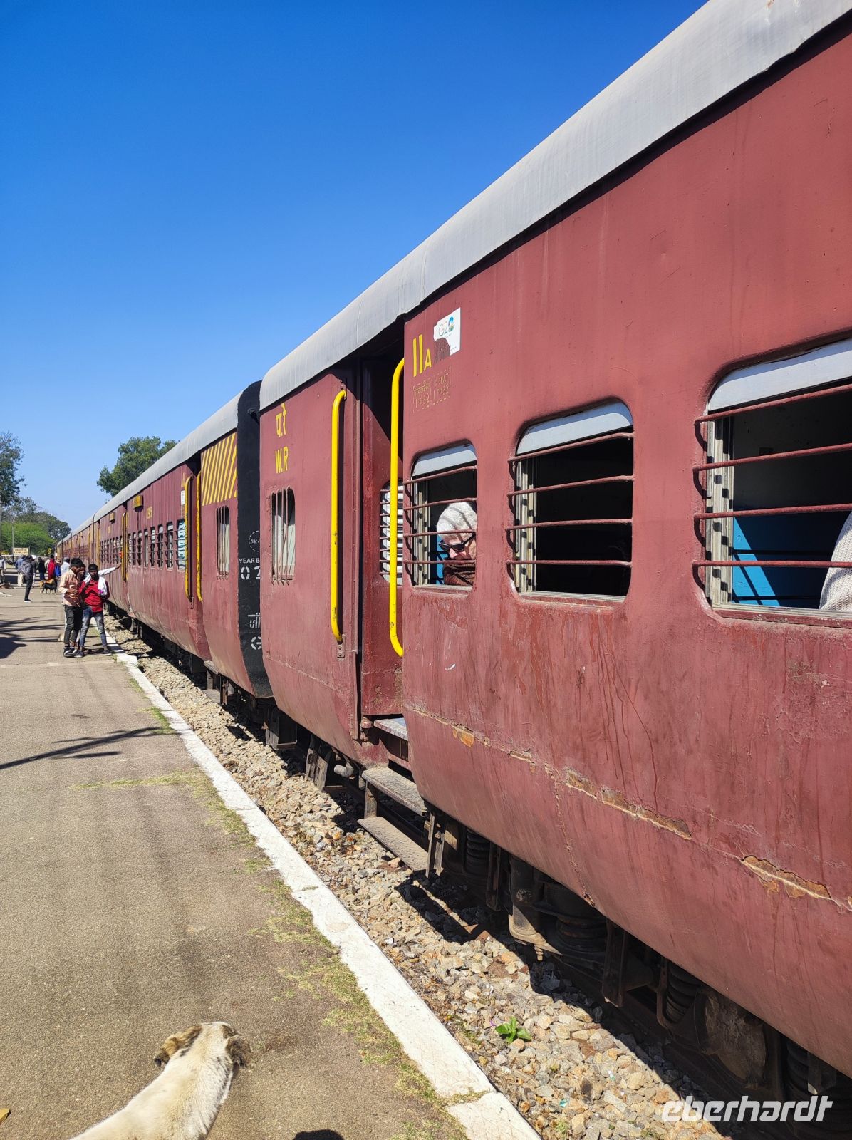 Eisenbahnhof in der nähe von Jojowar, Rajesthan - Indien