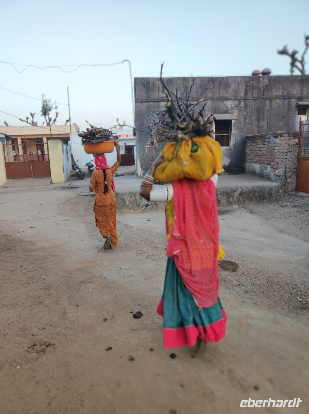 Bishnoi-Dorf bei Jojowar, Rajesthan - Indien