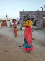 Bishnoi-Dorf bei Jojowar, Rajesthan - Indien