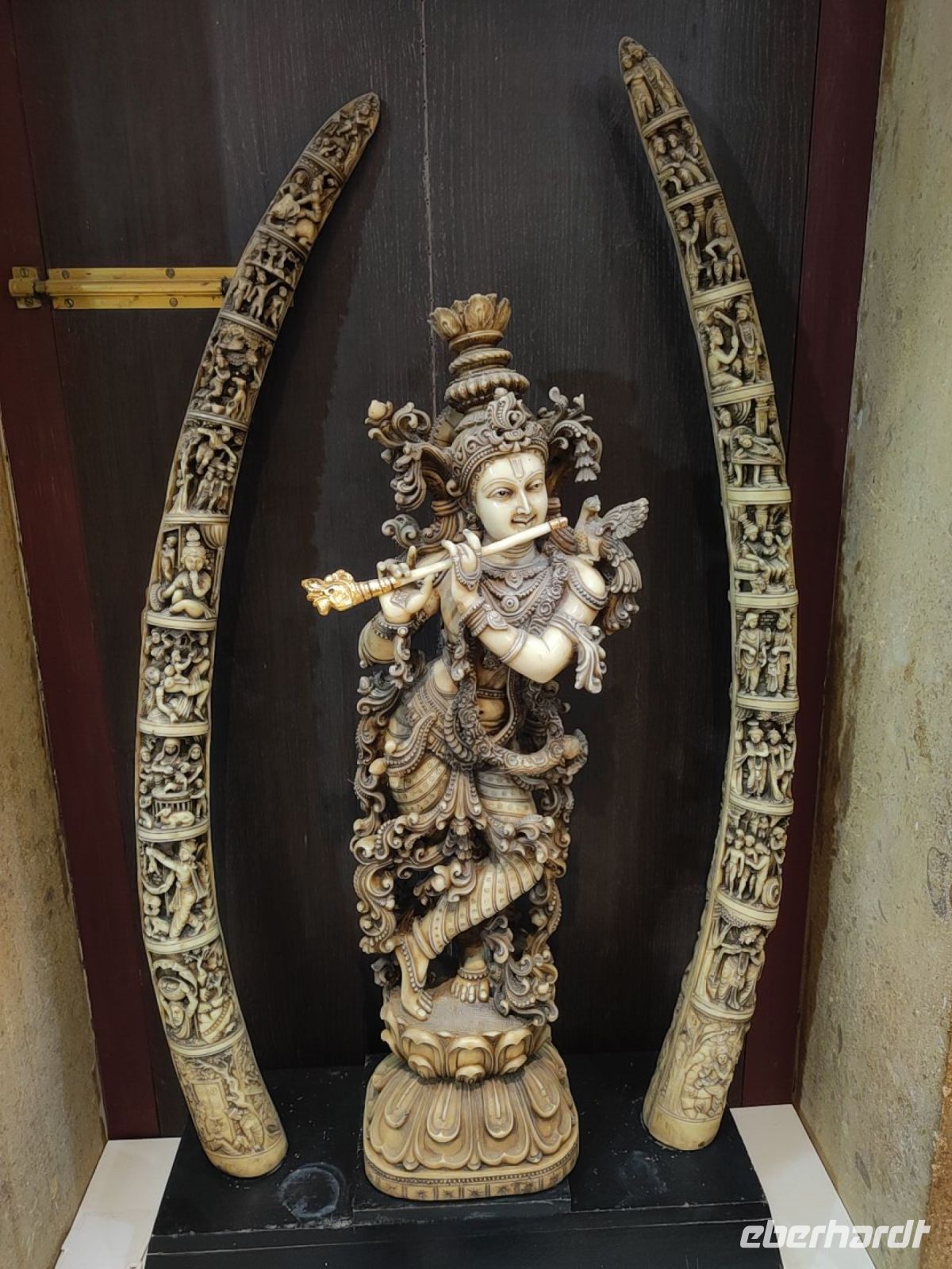 Elfenbeinkunst in einem Schmuckgeschäft in Jaisalmer, Rajesthan - Indien