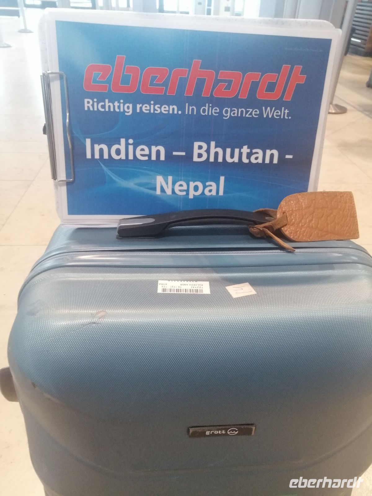 Treffpunkt am Berliner Flughafen am Info-Schlater am Terminal 1