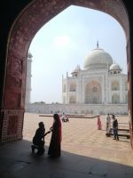 Heiratsantrag in Taj Mahal, Agra
