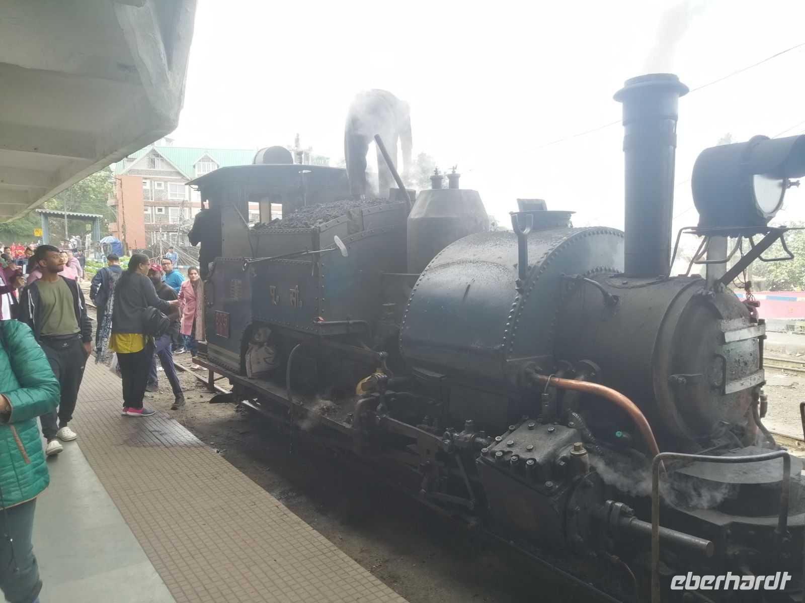 der Lok wird vorbereitet, Toy Train in Darjeeling