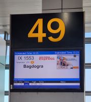 Flug von Delhi nach West-Bengalen