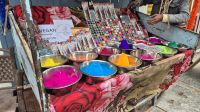 Farbenmarkt in Pushkar
