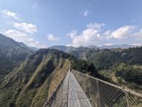 139) Hängebrücke  auf dem Weg von Lumbini nach Pokhara, Nepal