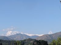 142) Annapurna-Massiv - Gebirgskette auf dem Weg von Lumbini nach Pokhara, Nepal