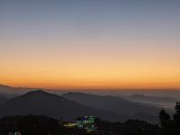153) Sonnenaufgang Annapurna-Massiv - Gebirgskette, Pokhara, Nepal