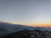 159) Sonnenaufgang Annapurna-Massiv - Gebirgskette, Pokhara, Nepal