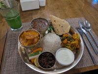 238) Abendessen im Hotel Tibet, Kathmandu, Nepal