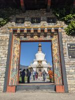 293) Offizieller Besuch des Erinnerungs-Chörten, Thimphu, Bhutan