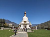 294) Offizieller Besuch des Erinnerungs-Chörten, Thimphu, Bhutan