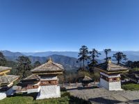 334) Doschula-Pass auf über 3.000m Höhe bei bester Sicht, Bhutan