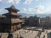 454) Ausblick vom Nyatapola Tempel, Bhaktapur - Spaziergang, Kathmandu, Nepal