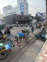 Rikschafahrt durch Pondicherry