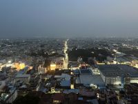Skyline Felsenpalastes Arulmigu Uchi Pillaiyar Tempels in Trichy
