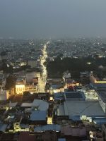 Skyline Felsenpalastes Arulmigu Uchi Pillaiyar Tempels in Trichy