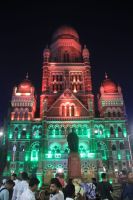 Taxifahrt durch Mumbai by night