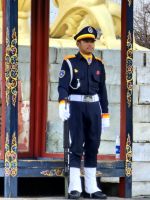 Wächter im Thimphu Dzong &ndash; &copy; Andrey Kulikov (Eberhardt TRAVEL)