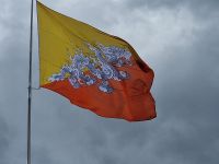Bhutanesischer Fahne, Thimphu Dzong &ndash; &copy; Andrey Kulikov (Eberhardt TRAVEL)