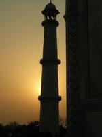 Sonnenuntergang am Taj Mahal