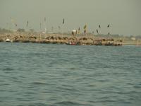 Allahabad: Zusammenfluß von Ganges und Yamuna