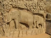 Die Felsenreliefe von Mamallampuram