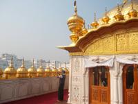 Auf dem Dach des Goldenen Tempels