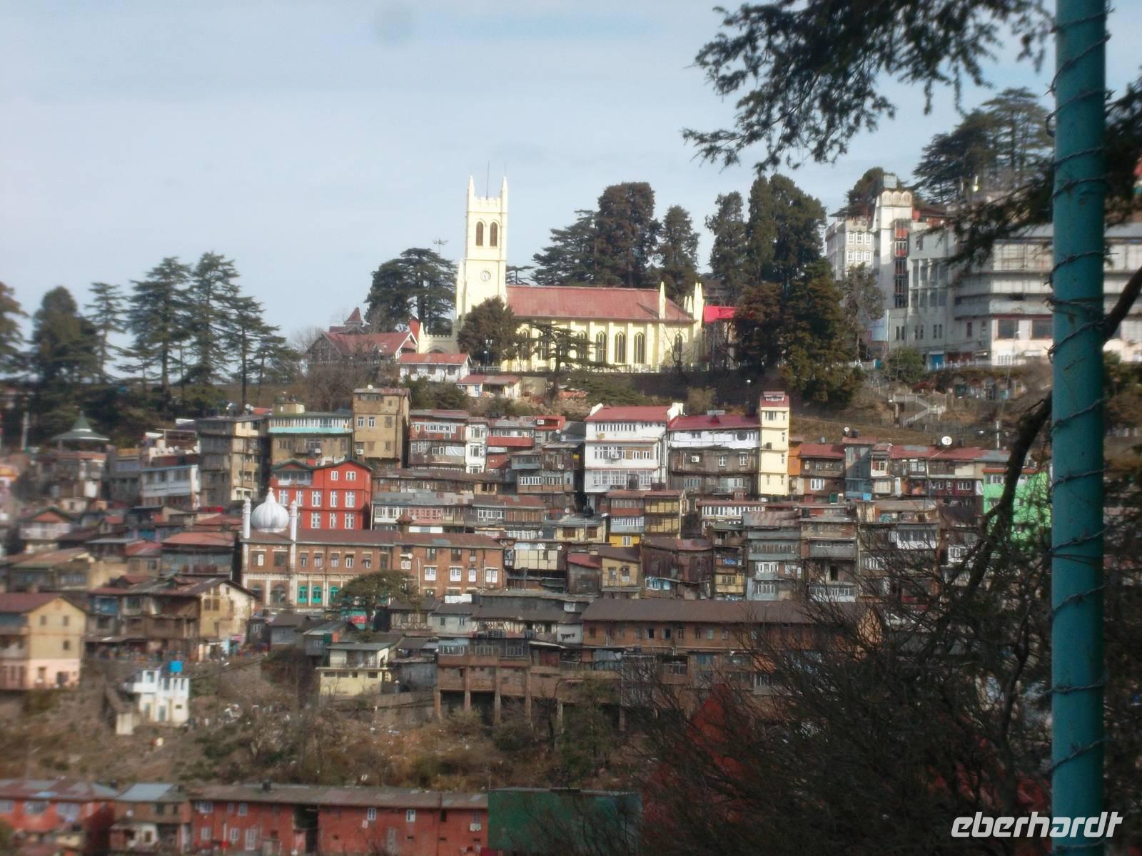 Der Ortskern von Shimla