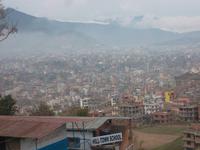 Blick von Kirtipur nach Kathmandu