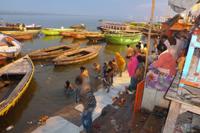Die Ghats - die Badetreppen am Ganges