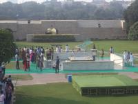 Rajghat - Gandhi Gedenkstätte in  Delhi