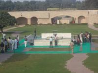 Rajghat - Gandhi Gedenkstätte in  Delhi