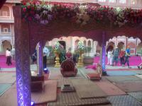 Vorbereitung für Hochzeit im Stadtpalast Jaipur