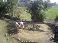 Historische Wasserschöpfanlage im Aravalli-Gebirge