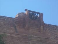 Blick zum alten Aufzug des Meherangarh-Forts